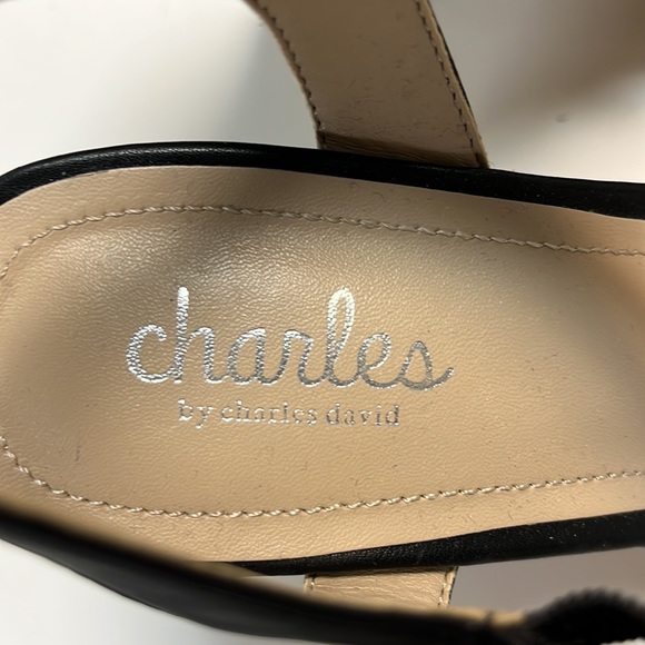 Charles by Charles David black cork  bottomed platform - Picture 6 of 10